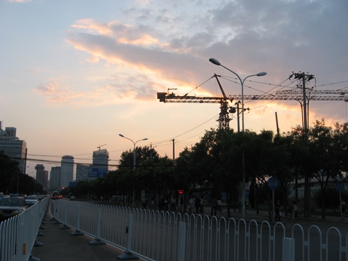 A recent pretty sunset - Beijing style