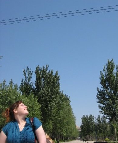 Enjoying a sunny day in Langfang