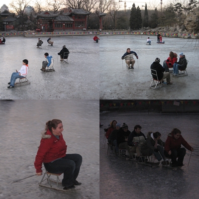 I don't have any pics from Houhai skating, but here are some pics from Ritan Park in 2007