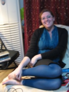 parcel fun Blue stockings from Manda!