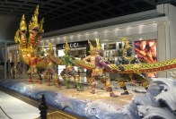 A sculpture in the Bangkok airport