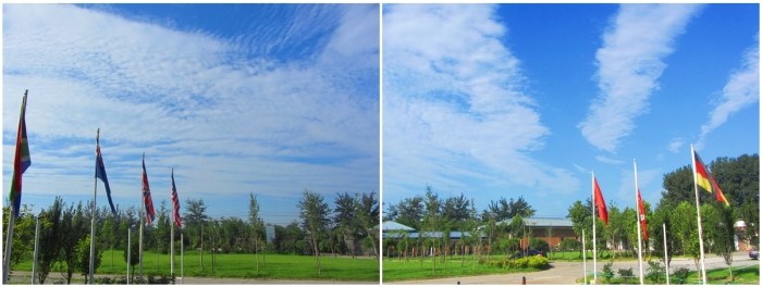 Beautiful clear skies the weekend after I returned.