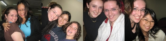 With students at youth group that year