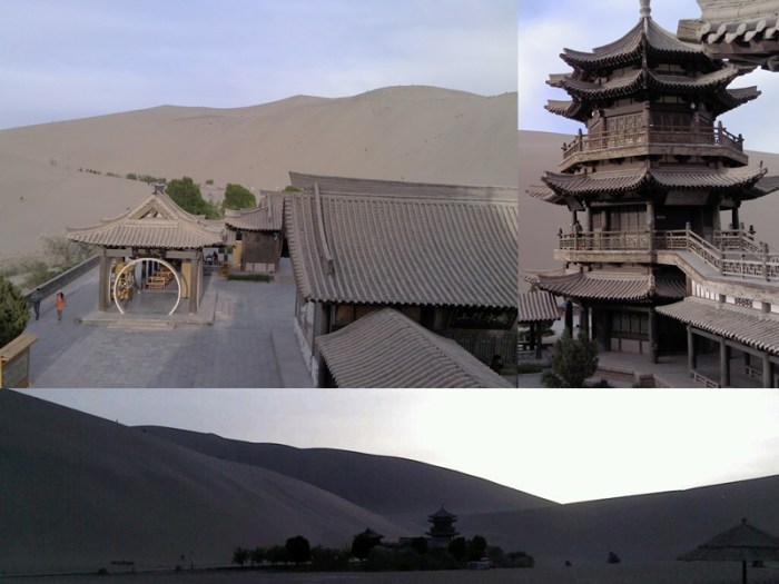 Watching the sun set over the megadunes around Crescent Lake 