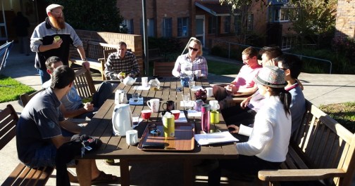 Sharing a piece of China life with new friends during the tea tasting afternoon I hosted.